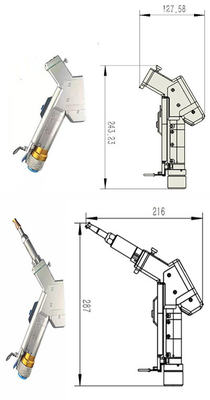 좋은 가격 1000W 2000W 산업용 레이저 청소 머리 휴대용 다기능 온라인으로