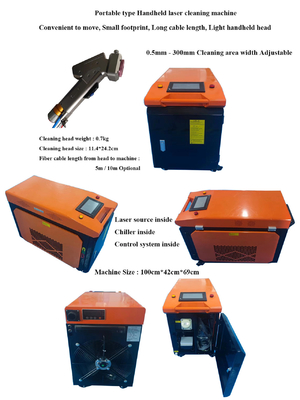 좋은 가격 페인트 오일 얼룩 제거용 휴대용 1000W 레이저 퇴색 총 다 기능 온라인으로