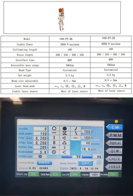 좋은 가격 작은 흔들리는 레이저 용접 머리, 1000W 섬유 레이저 머리 휴대 온라인으로